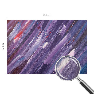 Self-adhesive wall mural with colorful strokes design