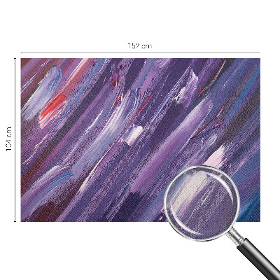 Self-adhesive wall mural with colorful strokes design