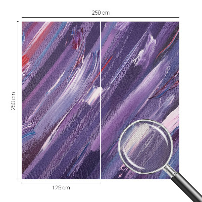 Self-adhesive wall mural with colorful strokes design