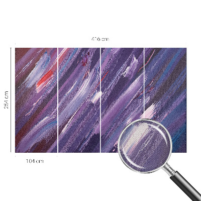 Self-adhesive wall mural Colorful strokes