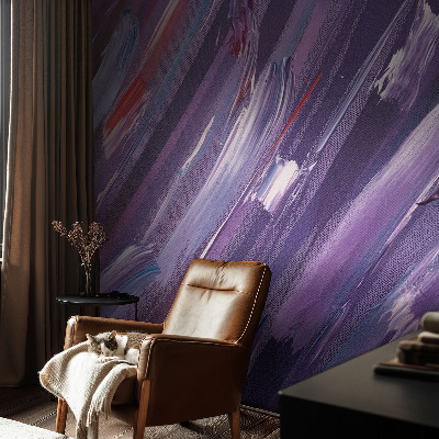 Self-adhesive wall mural Colorful strokes