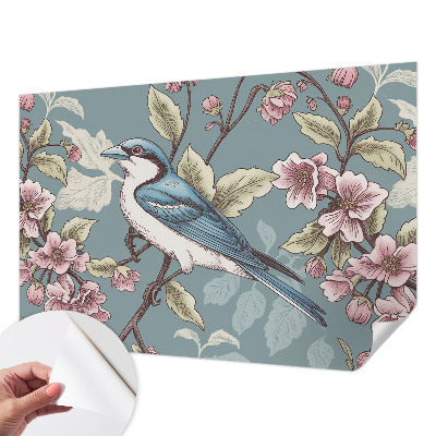 Stick-on wall mural with a Spring harmony design