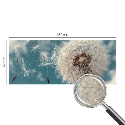 Removable wall mural with a subtle ethereal design
