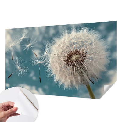 Removable wall mural with a subtle ethereal design