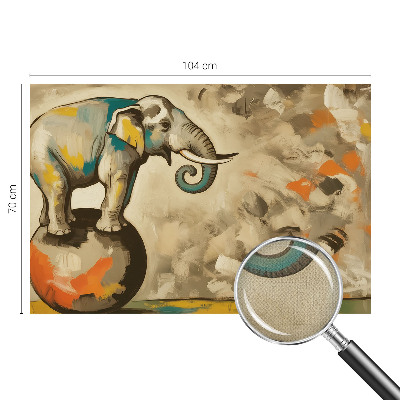 Removable wall mural wallpaper Abstract elephant