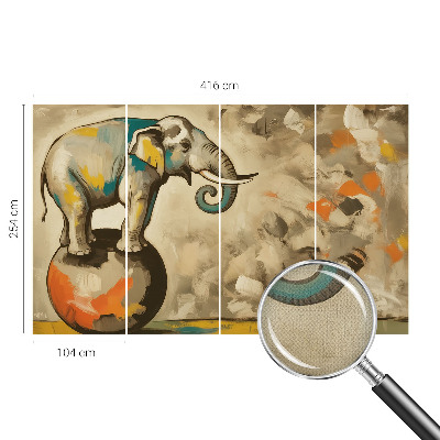 Removable wall mural wallpaper Abstract elephant