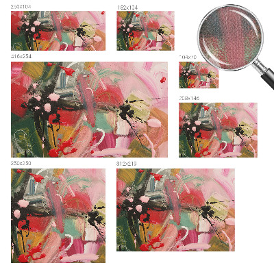 Peel and stick wall mural for bedroom Colorful chaos