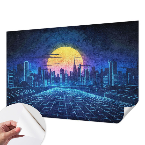 Nursery wall mural Futuristic landscape