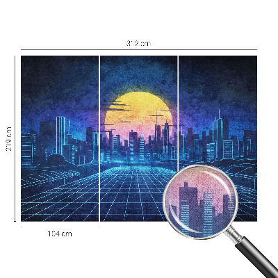 Nursery wall mural Futuristic landscape