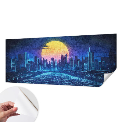 Nursery wall mural Futuristic landscape