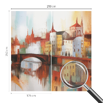 3D photo wallpaper mural City landscape