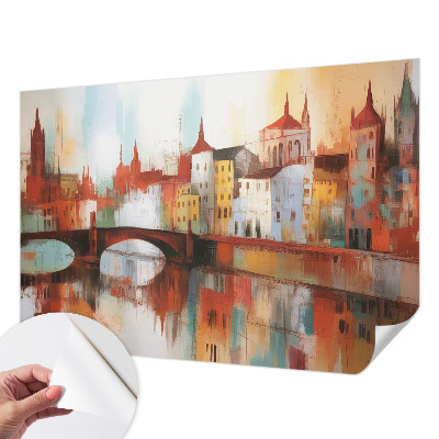 3D photo wallpaper mural City landscape