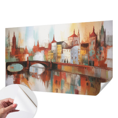3D photo wallpaper mural City landscape