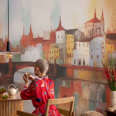 3D photo wallpaper mural City landscape