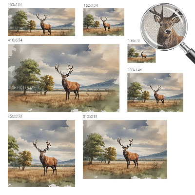Baby room wall mural Majestic deer