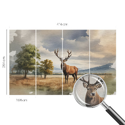 Baby room wall mural Majestic deer