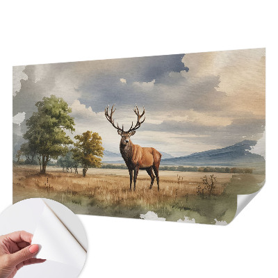 Baby room wall mural Majestic deer