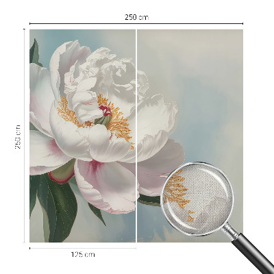 Peel and stick wall mural Beautiful peony