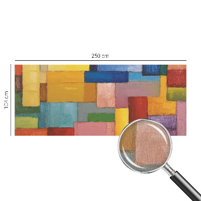 Self-adhesive wall mural Colored rectangles