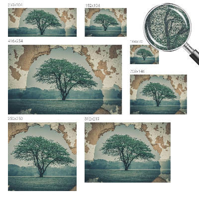 Removable wall mural A lonely tree