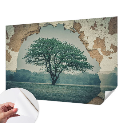 Removable wall mural A lonely tree