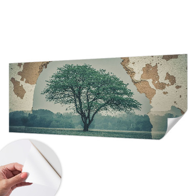 Removable wall mural A lonely tree