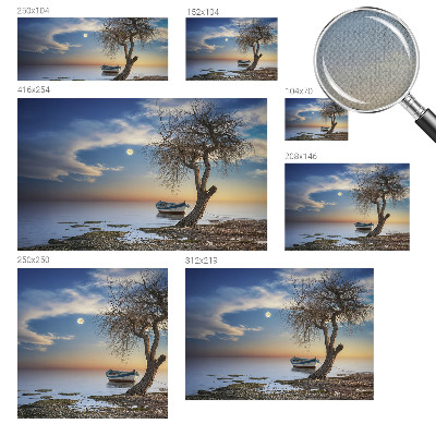 Self-adhesive photo wallpaper depicting a peaceful landscape