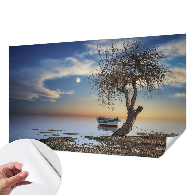 Self-adhesive photo wallpaper depicting a peaceful landscape