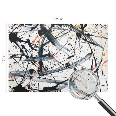 Stick-on wall mural with an energy chaos design