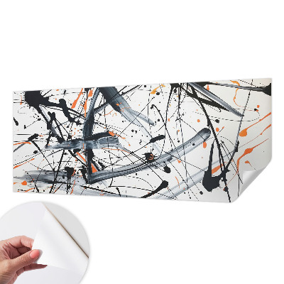 Stick-on wall mural with an energy chaos design