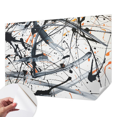 Stick-on wall mural with an energy chaos design