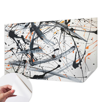 Stick-on wall mural with an energy chaos design