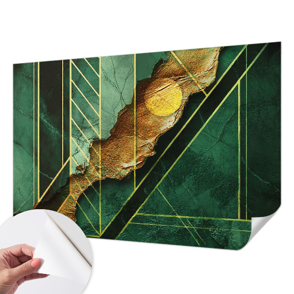 Peel and stick wall mural for bedroom Geometric tension