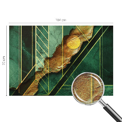 Peel and stick wall mural for bedroom with a geometric tension design