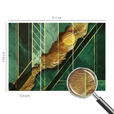 Peel and stick wall mural for bedroom Geometric tension