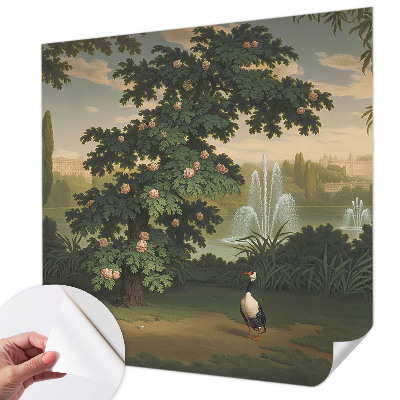 Peel and stick wall mural Natural garden