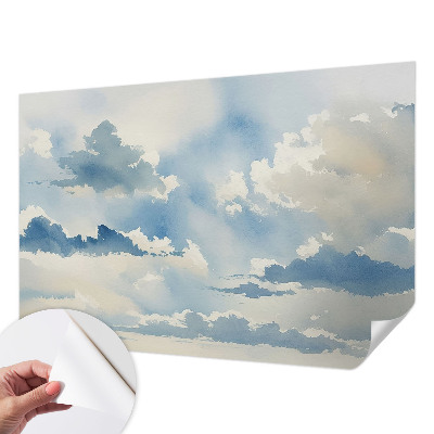 Peel and stick wallpaper mural Heavenly clouds
