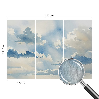 Peel and stick wallpaper mural Heavenly clouds
