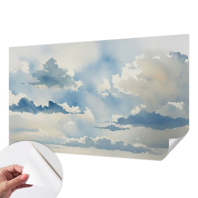 Peel and stick wallpaper mural Heavenly clouds