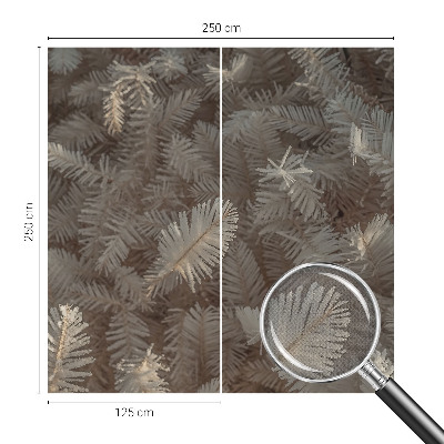 Peel-and-stick wall mural with a frosty twigs design for the living room