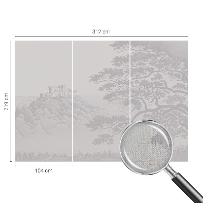 Removable wall mural wallpaper Castle landscape
