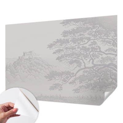 Removable wall mural wallpaper Castle landscape