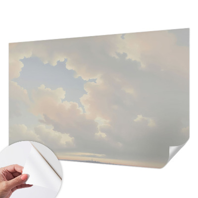 Peel and stick wall mural for kids' room Pastel sky