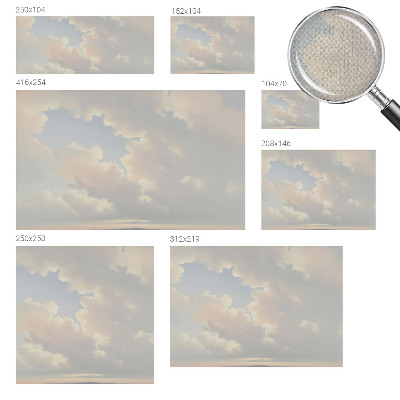 Peel and stick wall mural for kids' room Pastel sky