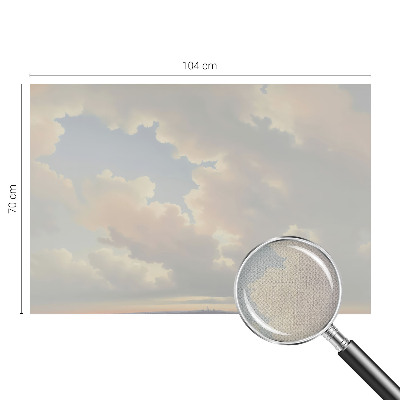 Peel and stick wall mural for kids' room Pastel sky