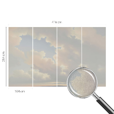 Peel and stick wall mural for kids' room Pastel sky