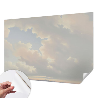 Peel and stick wall mural for kids' room Pastel sky
