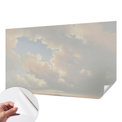 Peel and stick wall mural for kids' room Pastel sky
