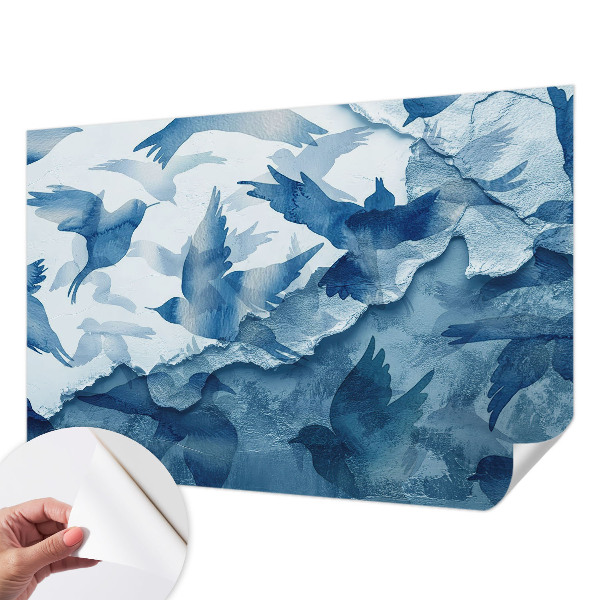 Nursery wall mural Dynamic birds