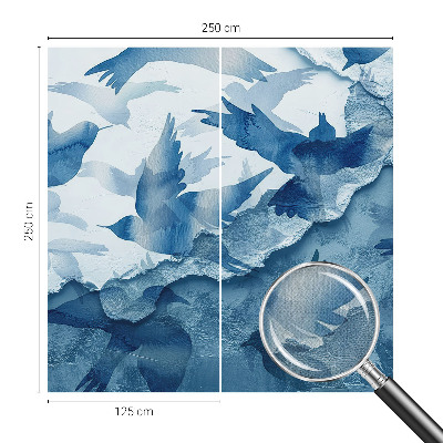 Nursery wall mural Dynamic birds